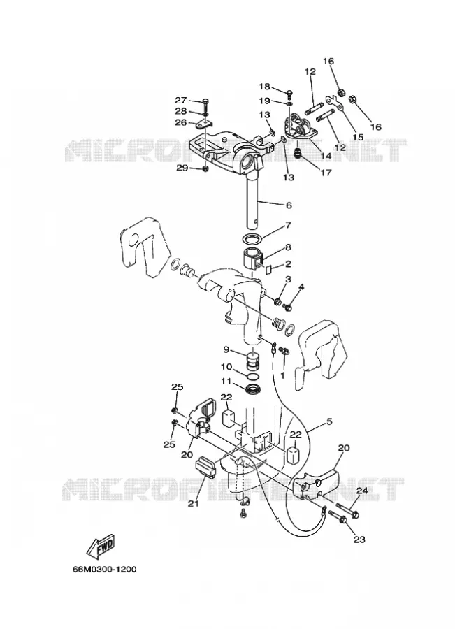SUPPORT 2 Yamaha OUTBOARD ENGINES 9.9hp (7.3kW) 2006 F9.9  F9.9CMHL