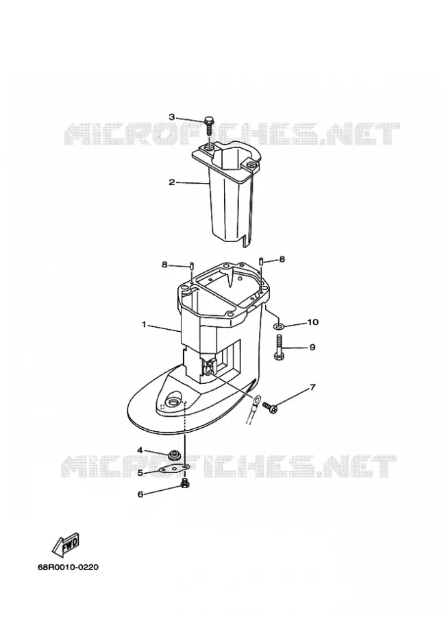 CARTER SUPERIEUR Yamaha OUTBOARD ENGINES 9.9hp (7.3kW) 2010 F9.9  F9.9FMHL