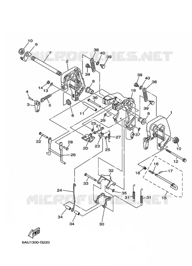 SUPPORT 1 Yamaha OUTBOARD ENGINES 9.9hp (7.3kW) 2010 F9.9  F9.9FMHL