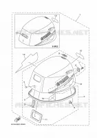 CAPOT SUPERIEUR pour Yamaha F9.9 2018