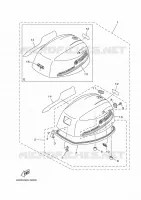 CAPOT SUPERIEUR pour Yamaha F9.9 2019