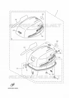CAPOT SUPERIEUR pour Yamaha F9.9 2018