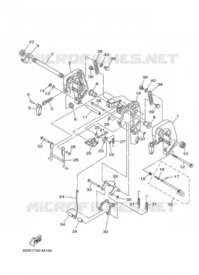 SUPPORT 1 Yamaha OUTBOARD ENGINES 9.9hp (7.3kW) 2014 F9.9  F9.9JMHS