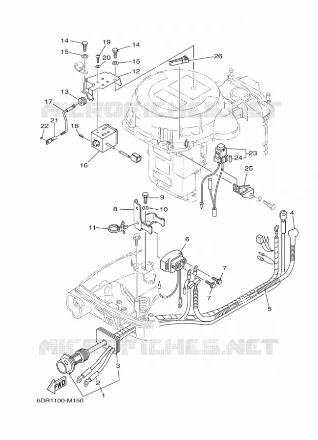 ELECTRIQUE 2 Yamaha OUTBOARD ENGINES 9.9hp (7.3kW) 2014 F9.9  F9.9JES