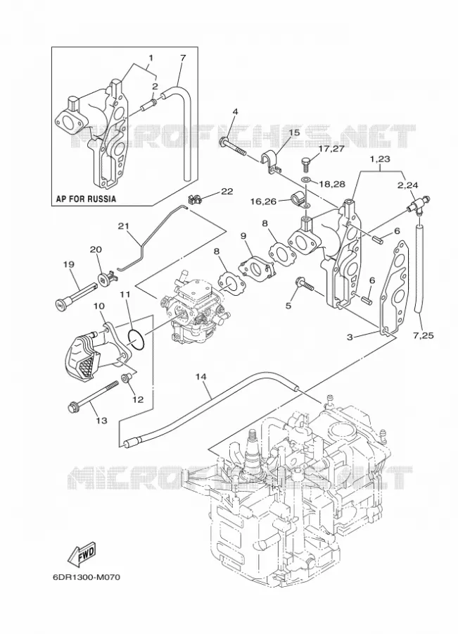 ADMISSION Yamaha OUTBOARD ENGINES 9.9hp (7.3kW) 2013 F9.9  F9.9JES