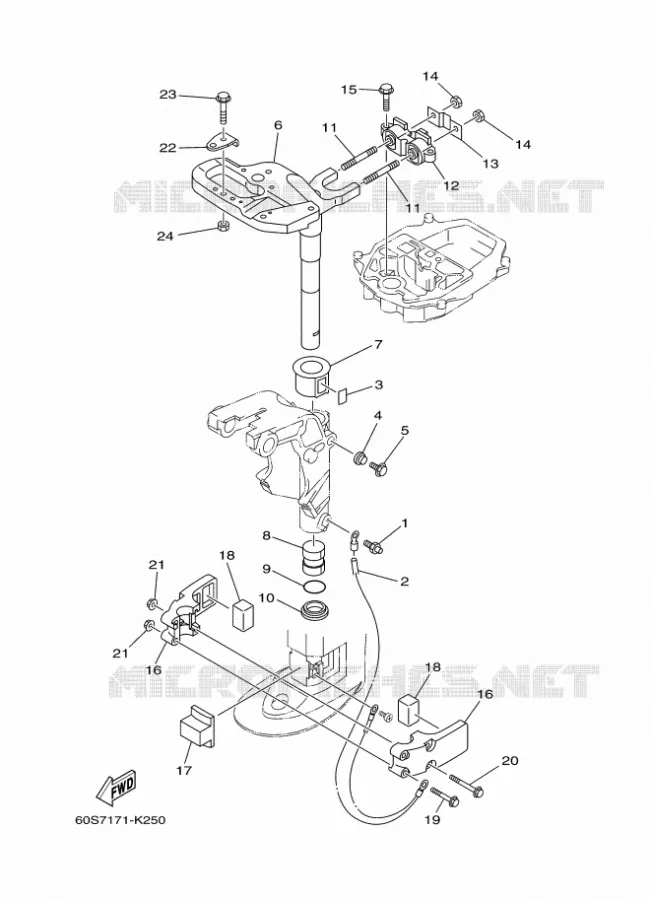 SUPPORT 3 Yamaha OUTBOARD ENGINES 8hp (5.9kW) 2013 FT8  FT8DEX