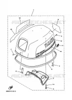 CAPOT SUPERIEUR pour Yamaha FT9.9 2001