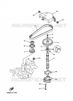 POMPE A HUILE pour Yamaha FT9.9 2001