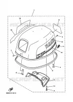 CAPOT SUPERIEUR pour Yamaha FT9.9 2001