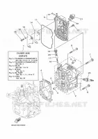 CYLINDRE / CARTER MOTEUR 2 pour Yamaha FT9.9 2017