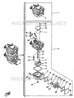 CARBURATEUR pour Yamaha 25 1998