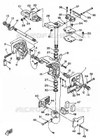 SUPPORT 1 pour Yamaha 25 1998