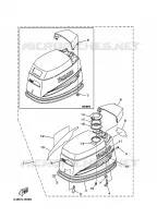 CAPOT SUPERIEUR pour Yamaha 30 1999