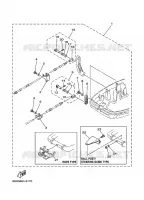 FIXATION BOITIER DE COMMANDE A DISTANCE pour Yamaha E25 2012