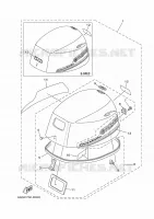 CAPOT SUPERIEUR pour Yamaha F20 2018