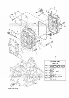 CYLINDRE / CARTER MOTEUR 2 pour Yamaha F20 2017