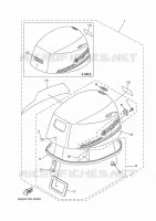CAPOT SUPERIEUR pour Yamaha F20 2017