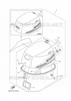 CAPOT SUPERIEUR pour Yamaha F20 2017