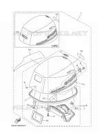 CAPOT SUPERIEUR pour Yamaha F20 2015