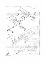 FIXATION BOITIER DE COMMANDE A DISTANCE pour Yamaha F25 2018
