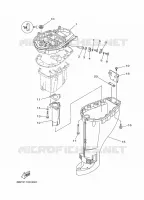 CARTER SUPERIEUR pour Yamaha F25 2015