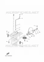 CARTER INFERIEUR ET TRANSMISSION 2 pour Yamaha F25 2017