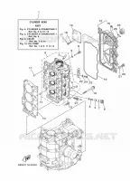 CYLINDRE / CARTER MOTEUR 2 pour Yamaha F30 2012