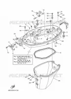 CARENAGE INFERIEUR 1 pour Yamaha F30 2012