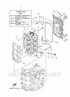 CYLINDRE / CARTER MOTEUR 2 pour Yamaha F30 2012