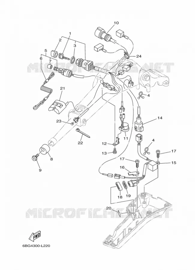 DIRECTION 2 Yamaha OUTBOARD ENGINES 30hp (22.1kW) 2012 F30  F30BEHDL