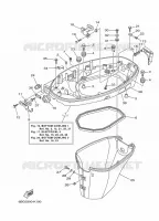 CARENAGE INFERIEUR 1 pour Yamaha F30 2012