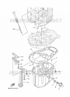 CARTER INFERIEUR pour Yamaha F30 2012