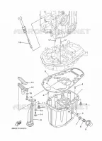 CARTER INFERIEUR pour Yamaha F30 2012