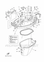 CARENAGE INFERIEUR 1 pour Yamaha FT25 2017
