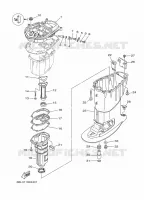 CARTER SUPERIEUR pour Yamaha FT25 2015