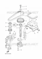 POMPE A HUILE pour Yamaha FT25 2012