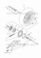 ROUE ARRIERE pour Yamaha TRACER 2019