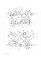 EMBLEME pour Yamaha R125 2019