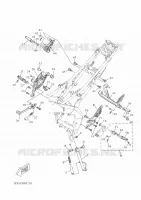 SUPPORT / REPOSE PIEDS pour Yamaha R125 2019