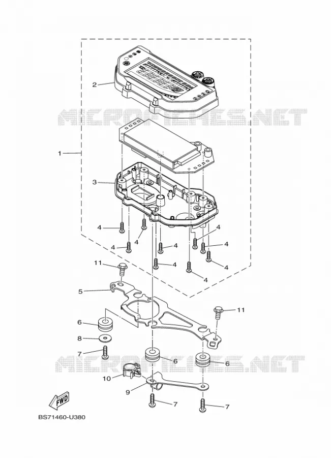 COMPTEUR  Yamaha MOTO 300 2019 R3  YZF320-A