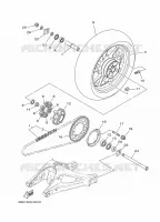 ROUE ARRIERE pour Yamaha XSR 2019