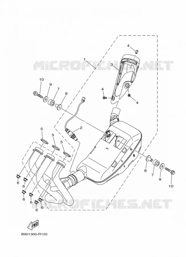ECHAPPEMENT Yamaha MOTO 900 2019 XSR  MTM850
