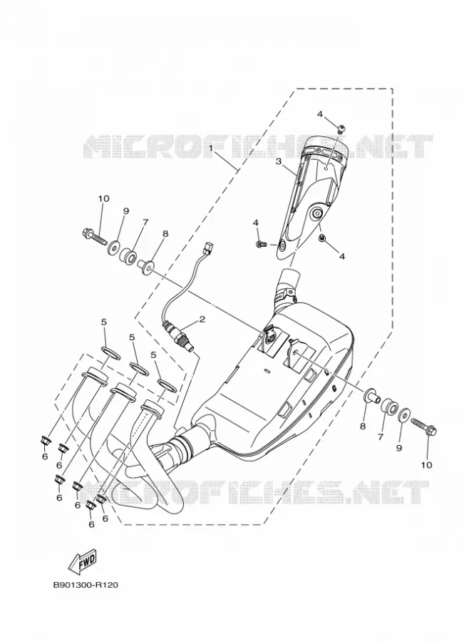 ECHAPPEMENT Yamaha MOTO 900 2019 XSR  MTM850