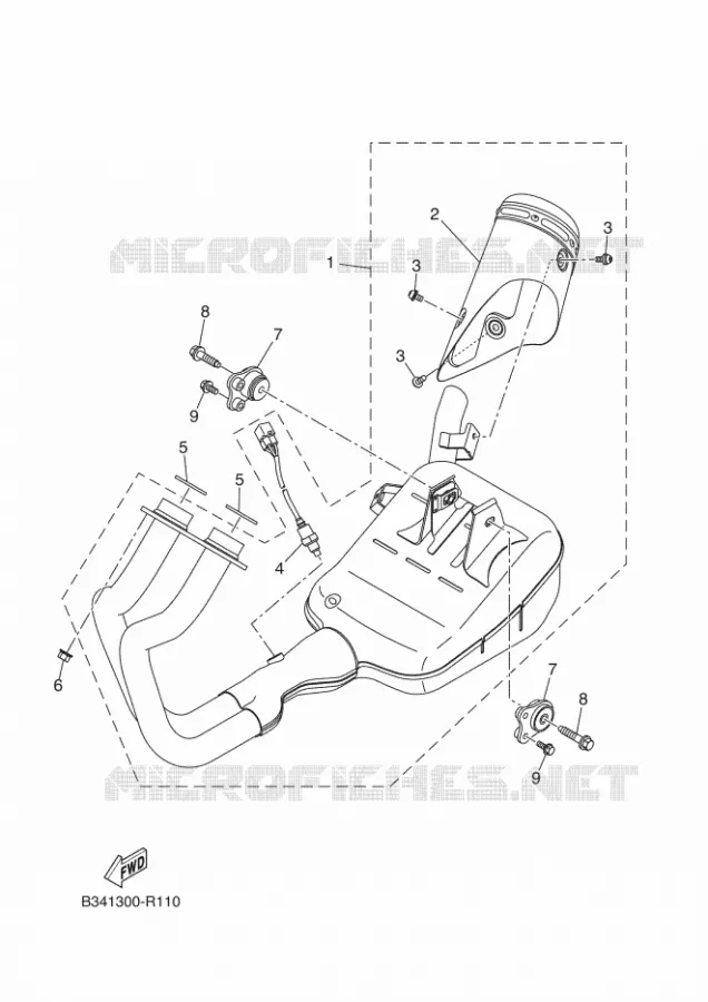 ECHAPPEMENT Yamaha MOTO 700 2019 XSR  MTM690D-U