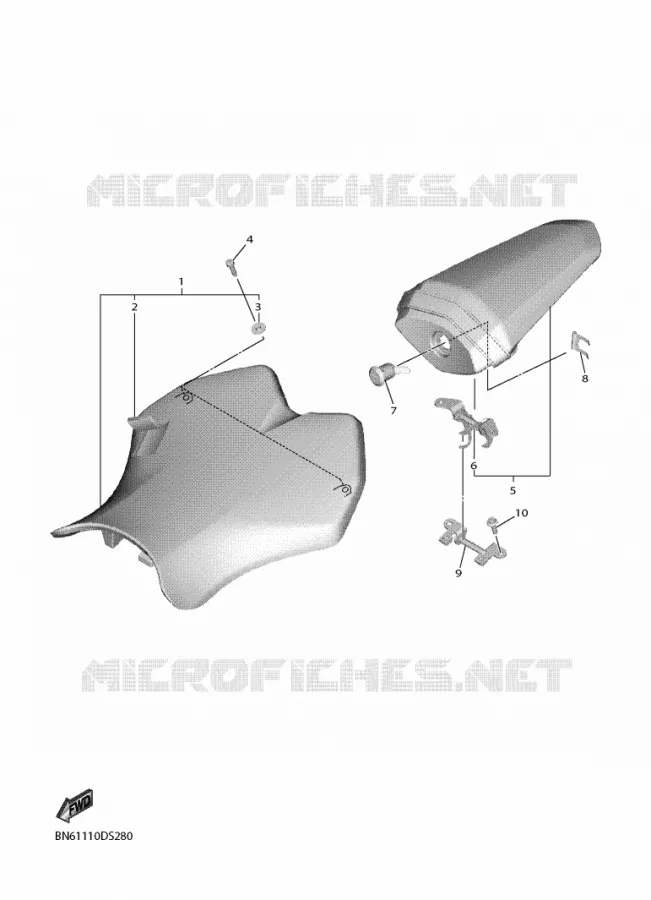 SELLE Yamaha MOTO 600 2019 R6  YZF600