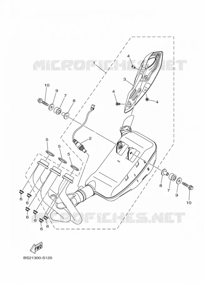 ECHAPPEMENT Yamaha MOTO 900 2019 MT  MTN850-A