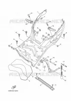 SUPPORT / REPOSE PIEDS pour Yamaha XENTER 2019