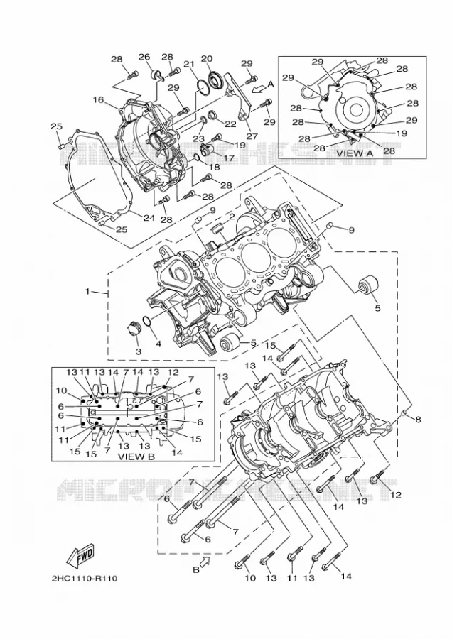 CARTER MOTEUR Yamaha SIDE BY SIDE 1000 2019 YXZ  YXZ1000E