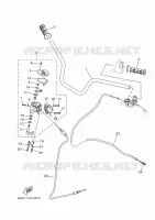 GUIDON ET CABLES pour Yamaha KODIAK 2019