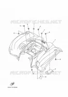 GARDE BOUE ARRIERE pour Yamaha KODIAK 2019